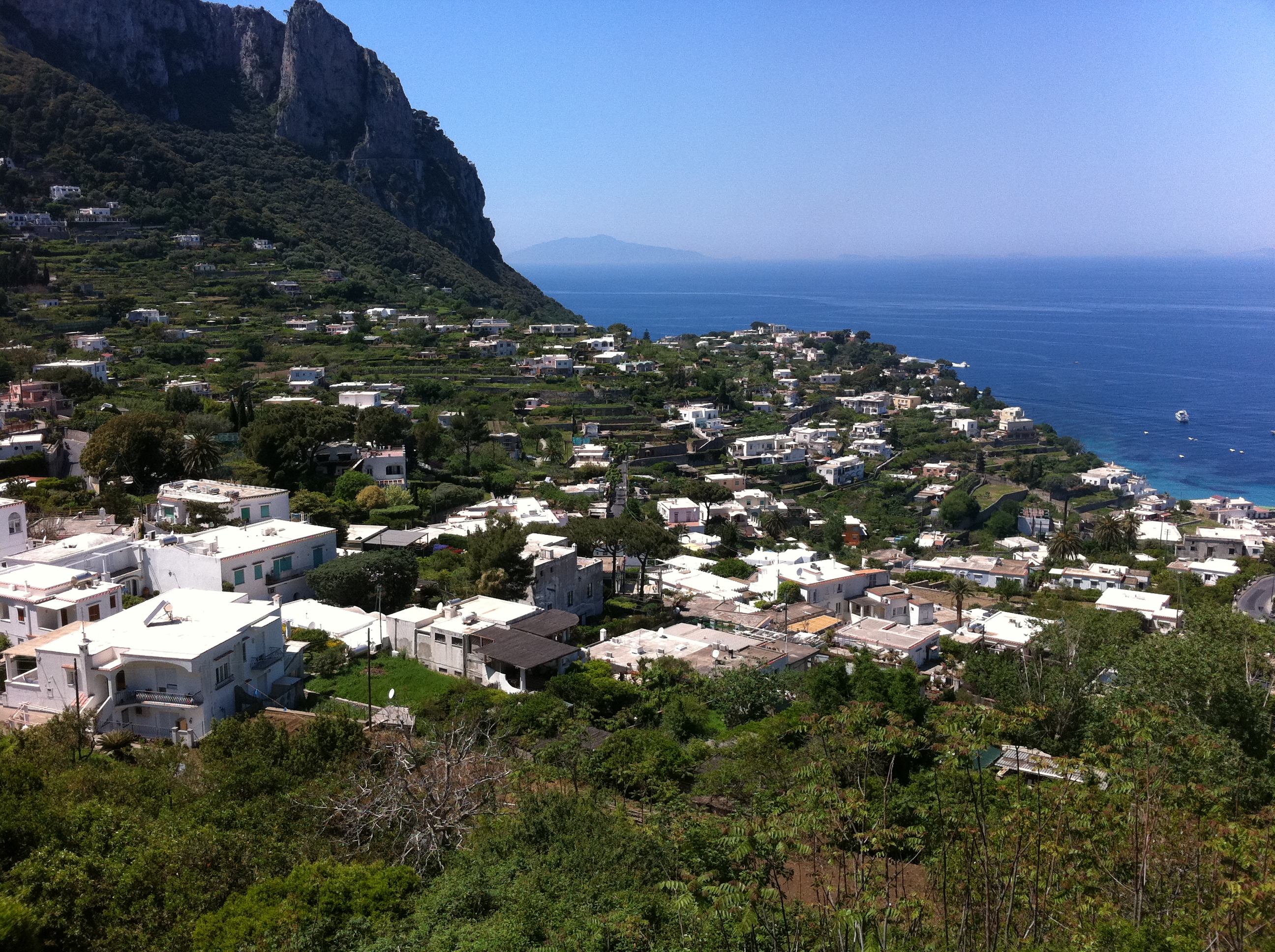 Gorgeous view of Capri from Capricorno restaurant
