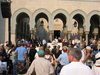 Unity Walk in front of Islamic Center