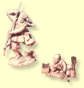 Tajima in Ivory, and an ivory of an arrow maker