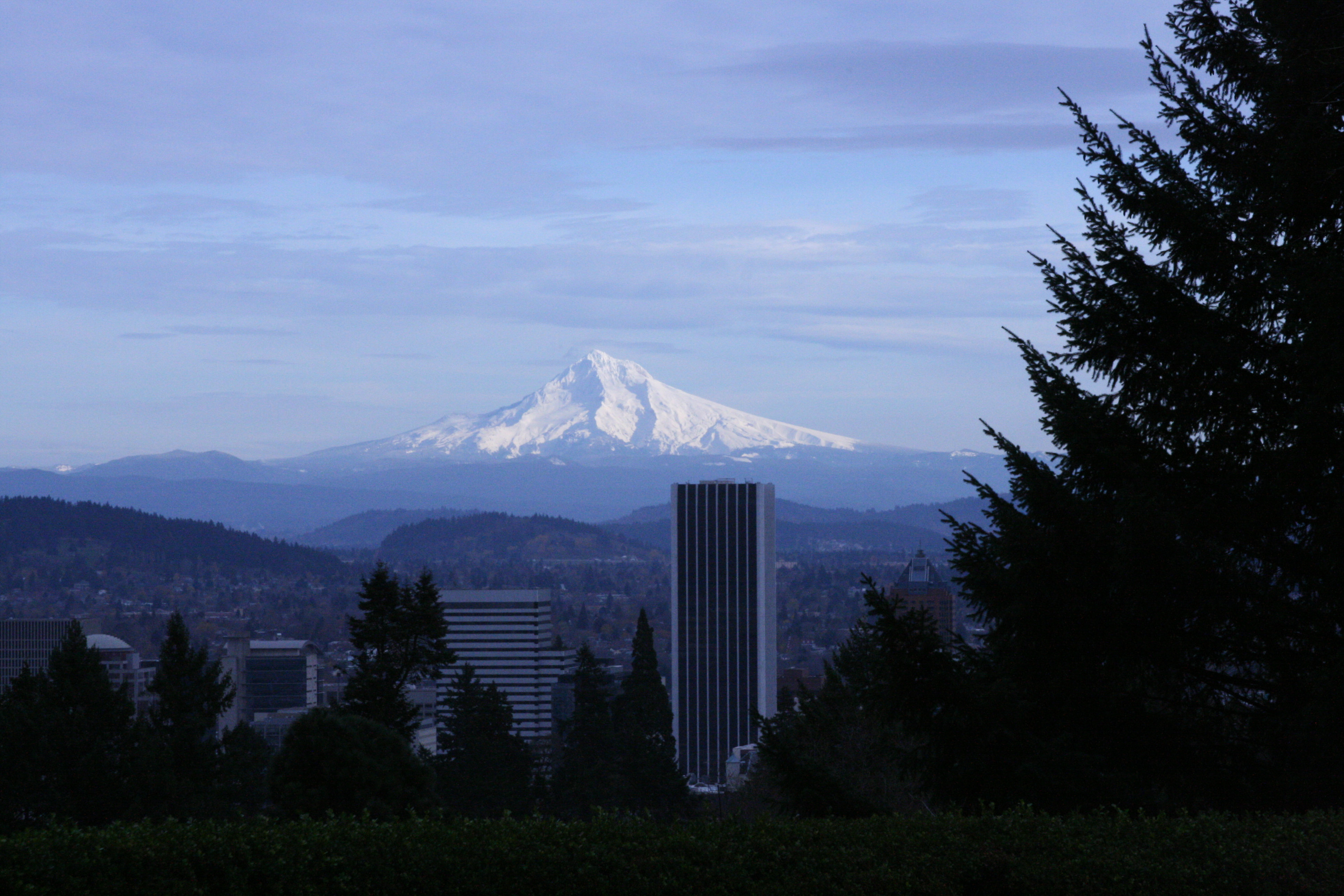 Mt Hood from the Japanese Garden