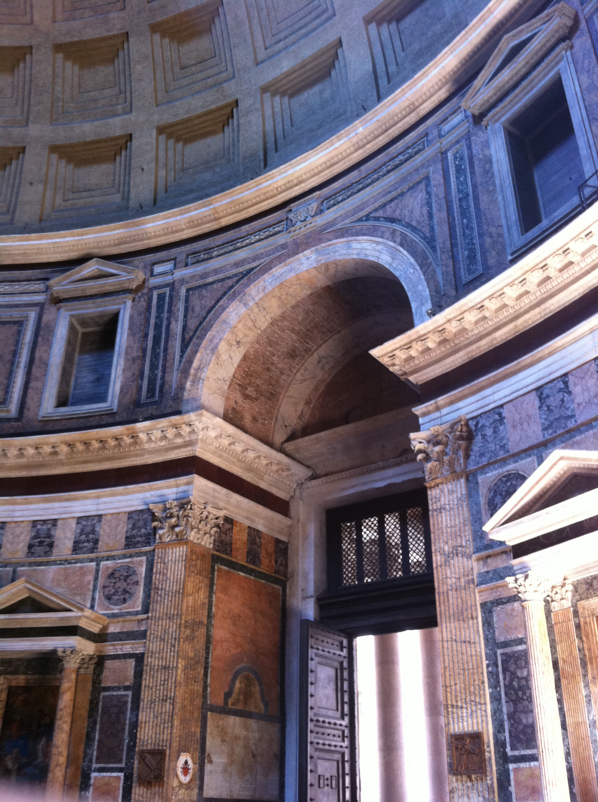 An arch inside the Pantheon