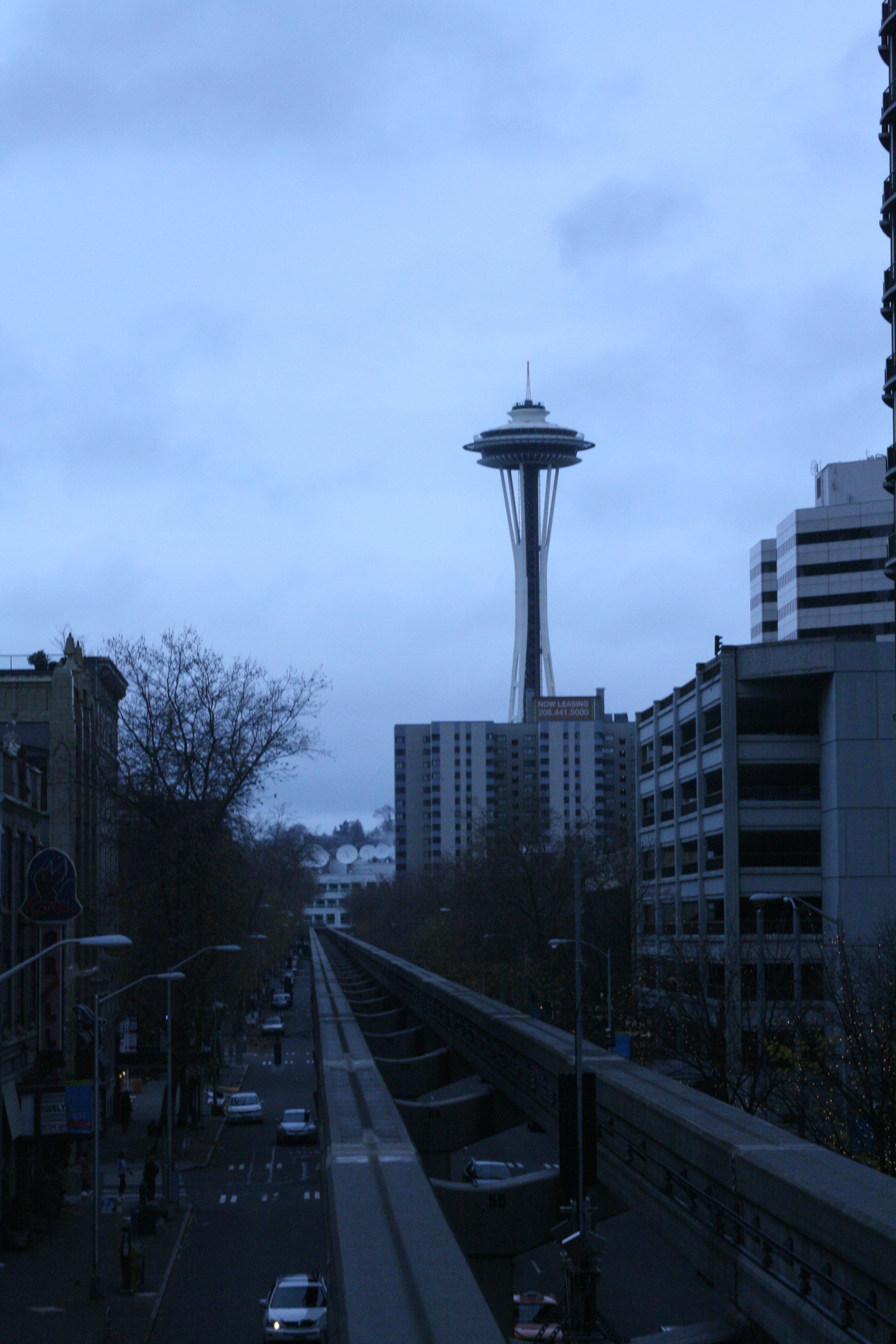 Seattle tower from monorail