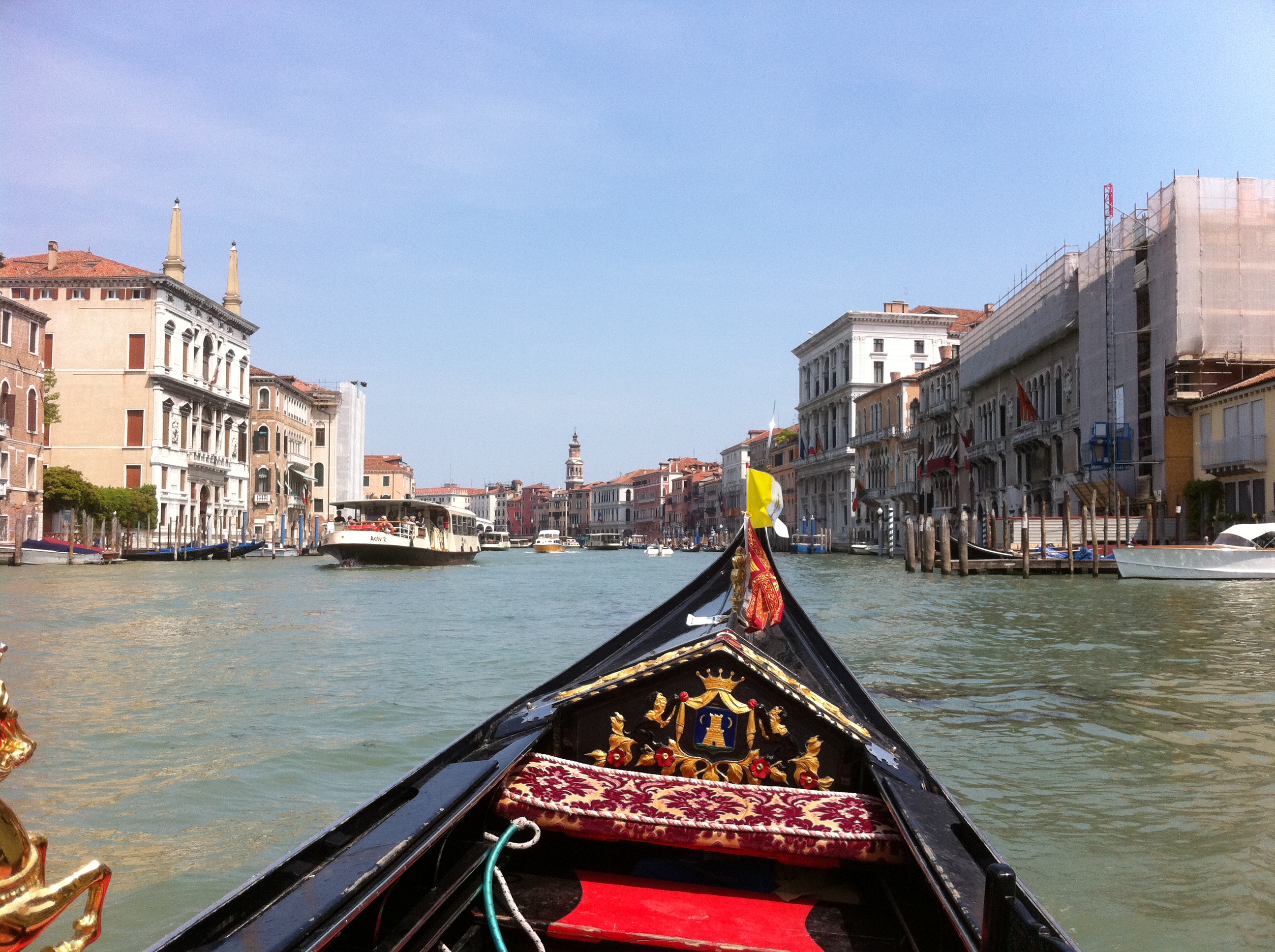 Grand Canal from a gondola, Venice