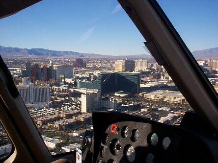 Vegas from a Maverick Tours Helicopter